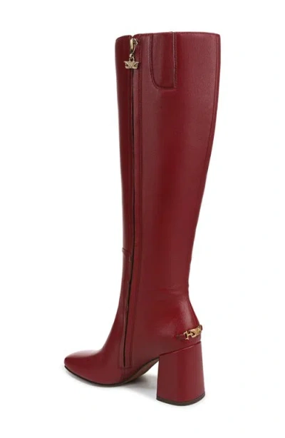 Circus Ny By Sam Edelman Women's Billie Wide-calf Knee-high Block-heel Dress Boots In Burgundy