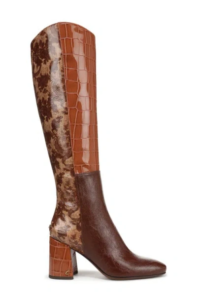 Circus Ny By Sam Edelman Women's Billie Wide-calf Knee-high Block-heel Dress Boots In Brown