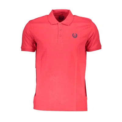 Gianmarco Venturi Red Cotton Polo Shirt In Red