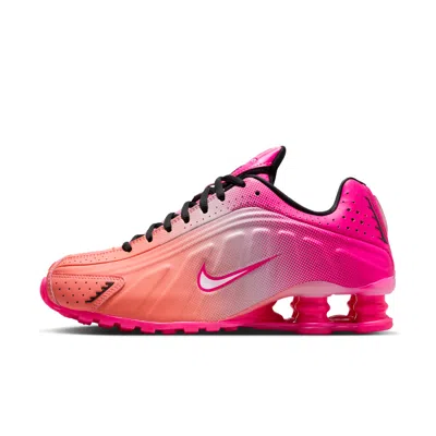 Nike Shox R4 Lace-up Fastening Sneakers In Pink