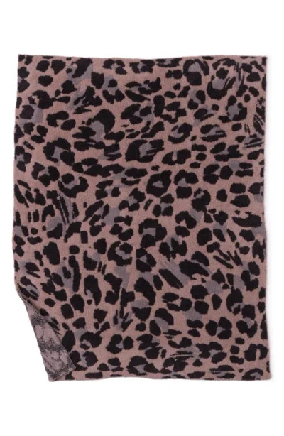 Barefoot Dreams Cozychic® Exploded Leopard Throw Blanket In Pink