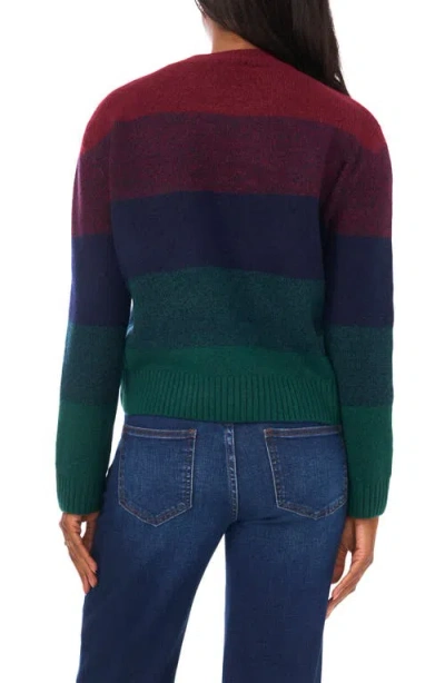 Vince Camuto Stripe Crewneck Sweater In Multi