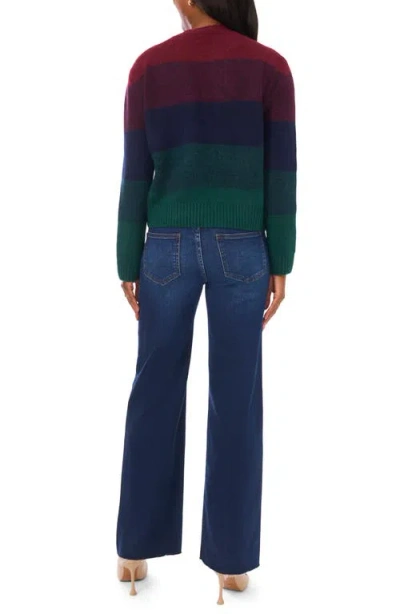 Vince Camuto Stripe Crewneck Sweater In Multi