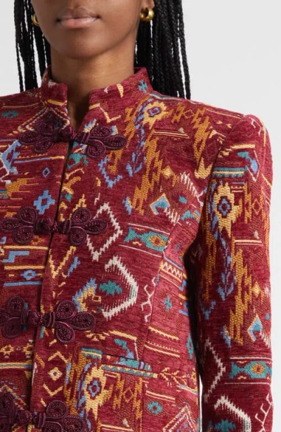 L'agence Asha Tapestry Jacquard Jacket In Multi