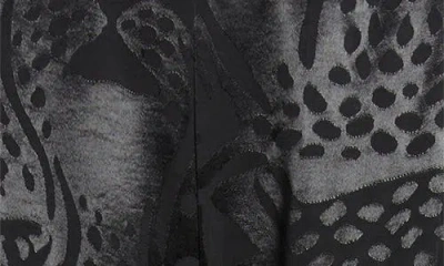 Farm Rio Leopard Jacquard Pants In Black