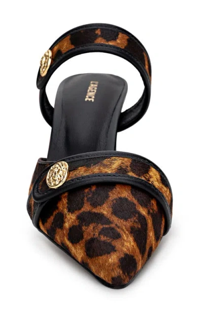 L'agence Gilliane Ii Mary Jane Pointed Toe Kitten Heel Mule In Multi