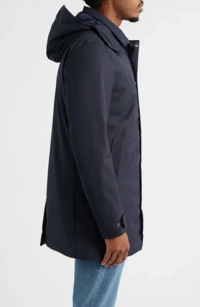 Save The Duck Sid Twill Jacket With Removable Hood In Black