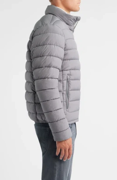 Save The Duck Erion Water Repellent Quilted Puffer Jacket In Gray