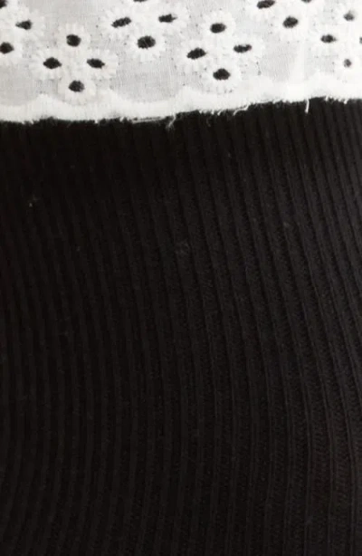 Casa Clara Tabitha Ruffle Ankle Socks In Black
