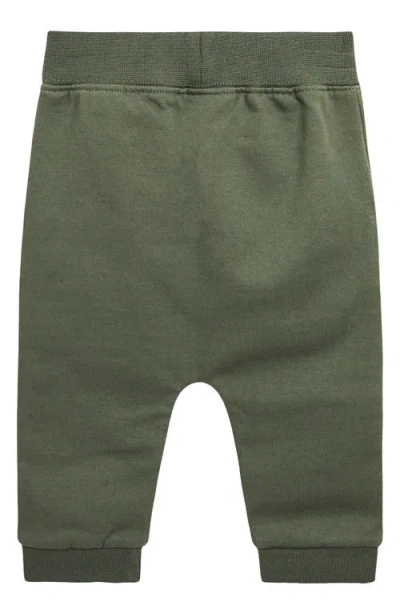 Jojo Maman Bébé Jojo Maman Bebe Safari Appliqué Long Sleeve Top & Joggers Set In Green