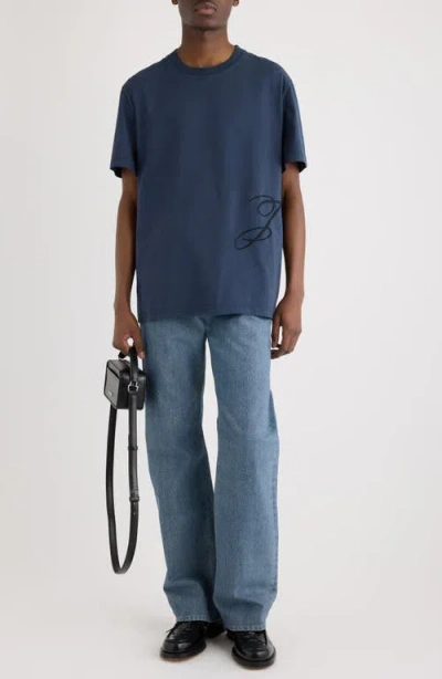 Jacquemus Le De Nimes Droit Straight Leg Jeans In Blue