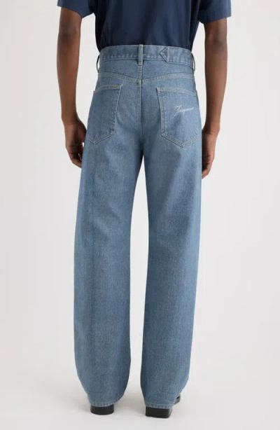 Jacquemus Le De Nimes Droit Straight Leg Jeans In Blue
