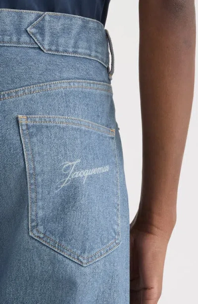 Jacquemus Le De Nimes Droit Straight Leg Jeans In Blue