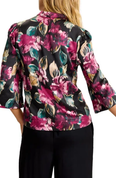 Tommy Bahama Jeweled Blooms Silk Top In Multi