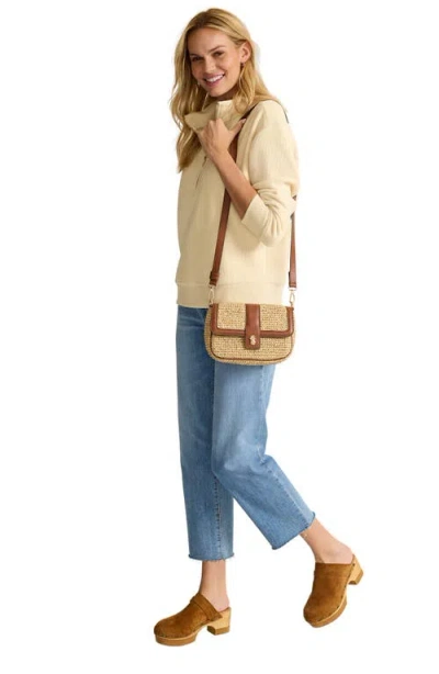 Tommy Bahama Cozy Cord Half Zip Sweatshirt In Nude