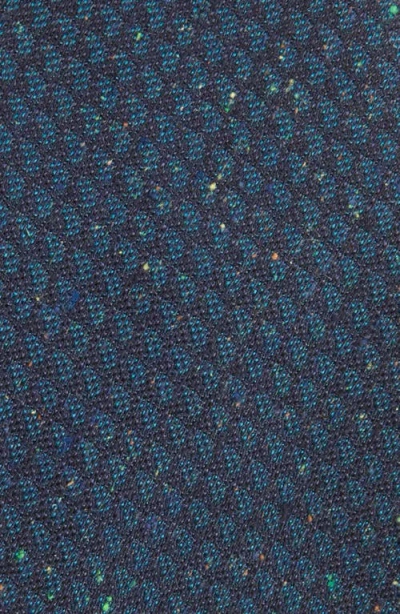 Canali Neat Silk Tie In Blue