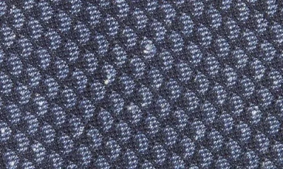 Canali Neat Silk Tie In Blue