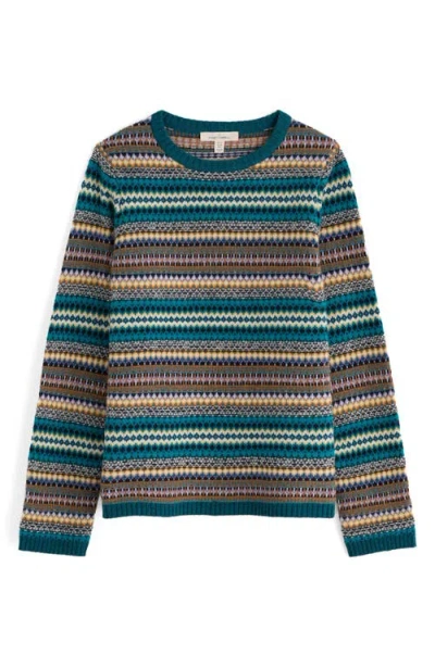 Seasalt Cornwall Percella Cove Fair Isle Merino Wool Blend Sweater In Multi