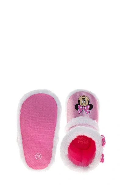 Josmo Kids' Disney Minnie Mouse Slipper Boot In Pink
