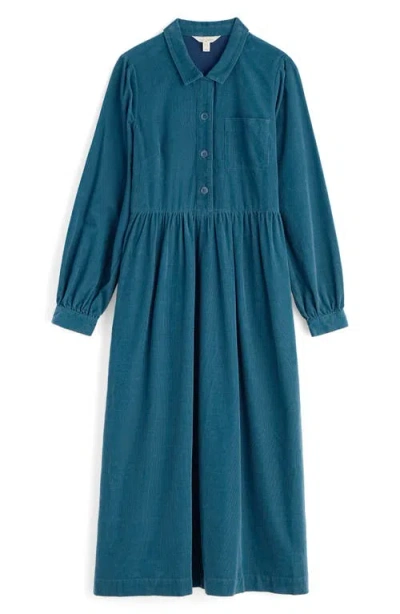 Seasalt Cornwall Rosina Long Sleeve Midi Dress In Blue