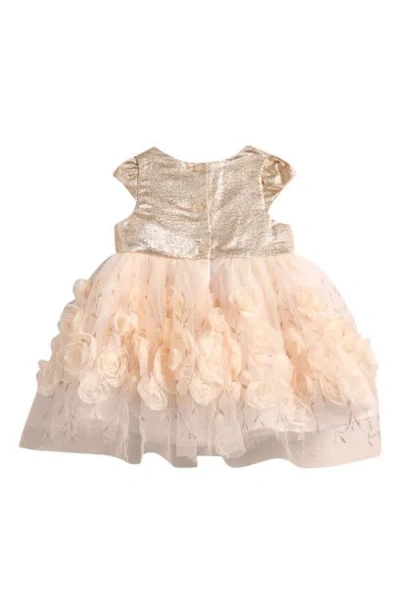 Zunie Metallic Brocade & Tulle Party Dress In Multi