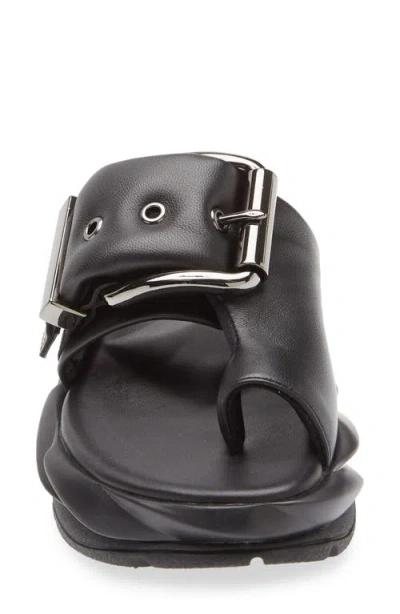 4ccccees Mellow Glow Toe Loop Platform Sandal In Black