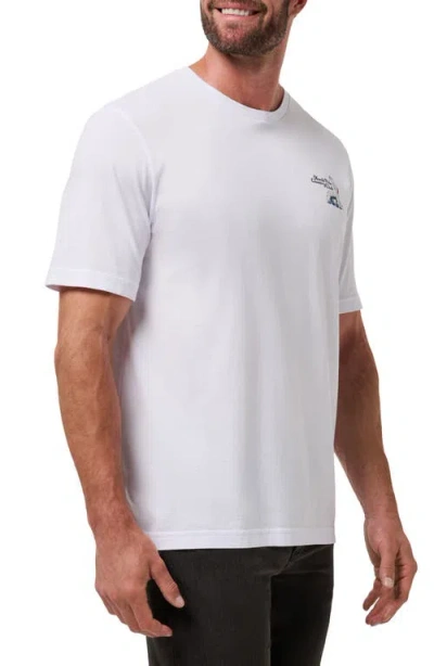 Travismathew Holly Jollies Cotton Graphic T-shirt In White