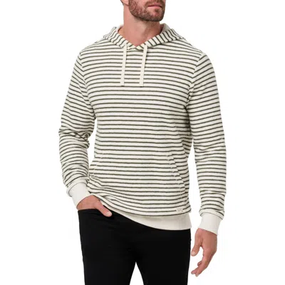 Travismathew Shark Warning Stripe Cotton Blend Hoodie In Multi