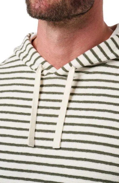 Travismathew Shark Warning Stripe Cotton Blend Hoodie In Multi