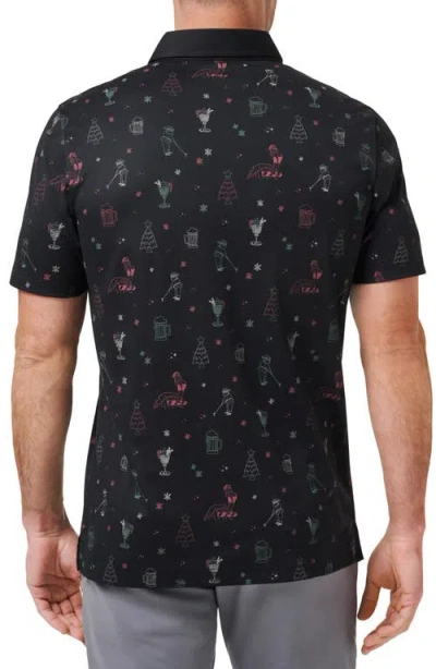 Travismathew Holiday Magic Cotton Blend Polo In Multi