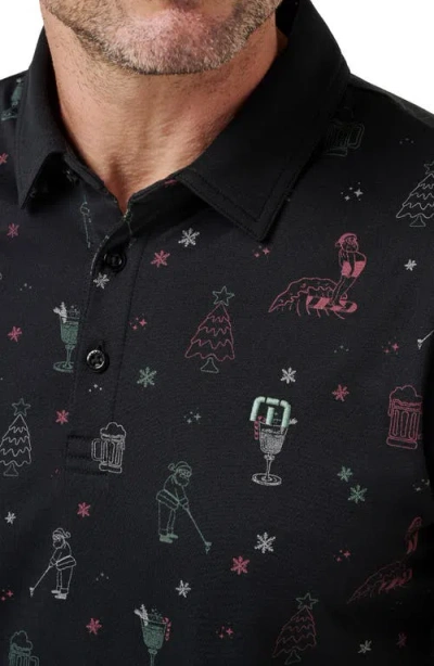 Travismathew Holiday Magic Cotton Blend Polo In Multi