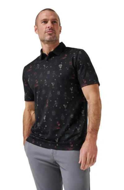 Travismathew Holiday Magic Cotton Blend Polo In Multi