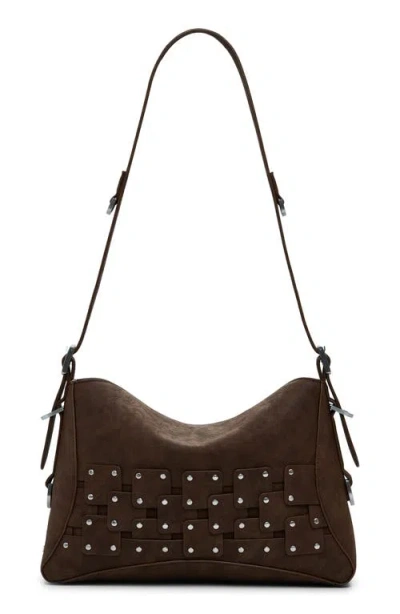 Desigual Faux Leather Shoulder Bag In Neutral