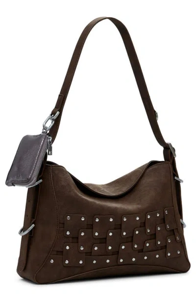 Desigual Faux Leather Shoulder Bag In Neutral