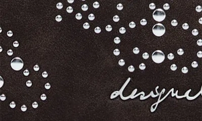 Desigual Studded Faux Leather Wallet In Brown