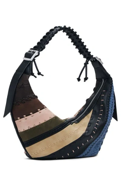 Desigual Faux Leather Crossbody Bag In Purple