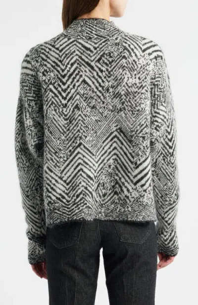 Hugo Boss Boss Faclina Mock Neck Sweater In Gray
