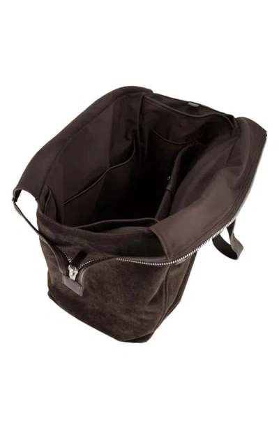 Vince Westmore Xl Suede Tote In Brown