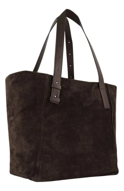 Vince Westmore Xl Suede Tote In Brown
