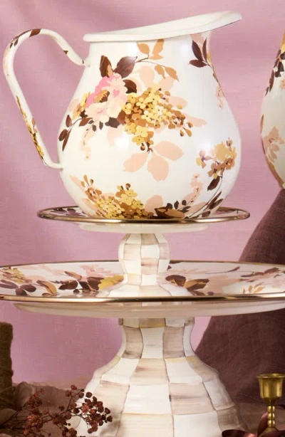 Mackenzie-childs Mackenzie Childs Wild Rose Mini Pedestal Platter In Multi