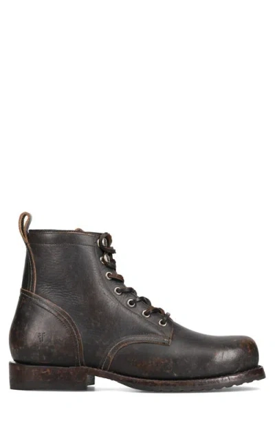 Frye Hudson Lace-up Boot In Black