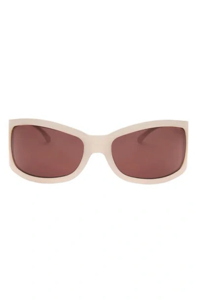 Dezi Slim Thique Wrap Sunglasses In Neutral