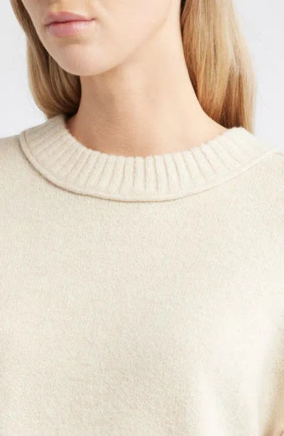 City Blues Crop Sweater In Neutral