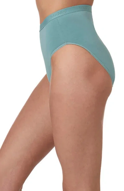 Memoi Stretch Cotton 3-pack Briefs In White