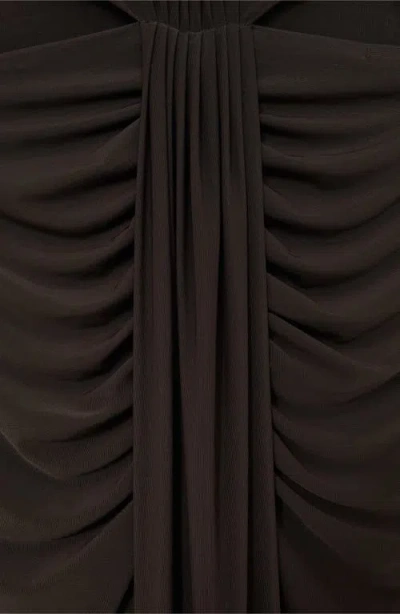 Reiss Womens Grape Daniella Sleeveless Stretch-woven Maxi Dress In Brown