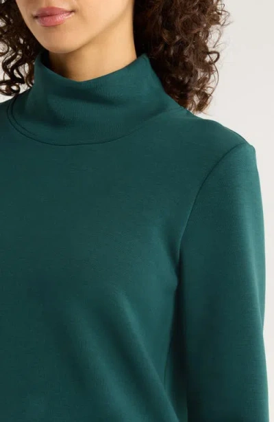 Mpg Dreamweave Recycled Polyester Blend Mock Neck Sweatshirt In Green