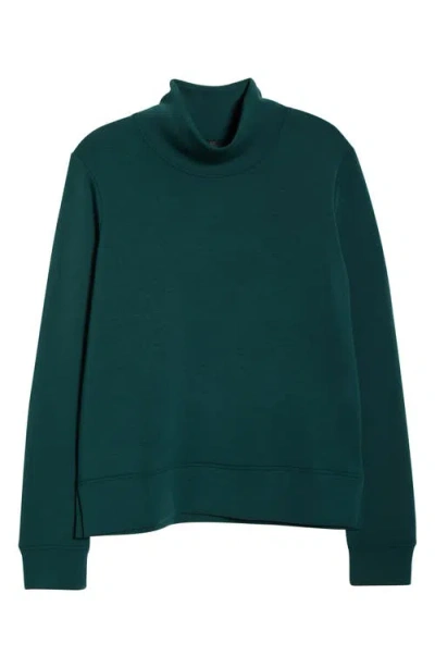 Mpg Dreamweave Recycled Polyester Blend Mock Neck Sweatshirt In Green