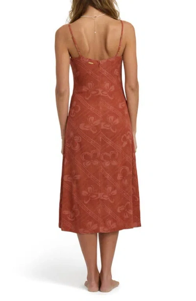 Billabong Fresh Daze Midi Sundress In Brown