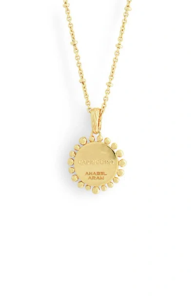 Anabel Aram Jewelry Zodiac Cubic Zirconia Pendant Necklace In Gold