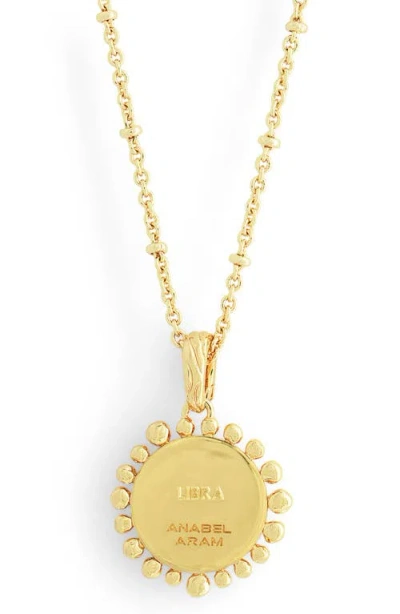 Anabel Aram Jewelry Zodiac Cubic Zirconia Pendant Necklace In Gold
